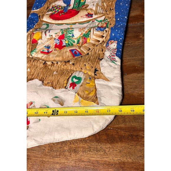 Vintage Handcrafted XL Christmas Stocking - Picture 4 of 5